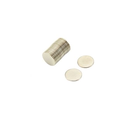 12mm dia x 1mm thick N42 Neodymium Magnet - 0.73kg Pull