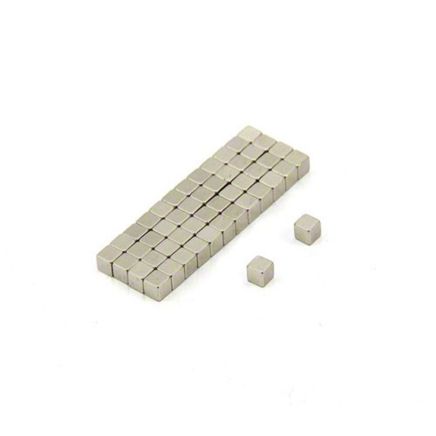 3 x 3 x 3mm thick N42 Neodymium Magnet - 0.38kg Pull