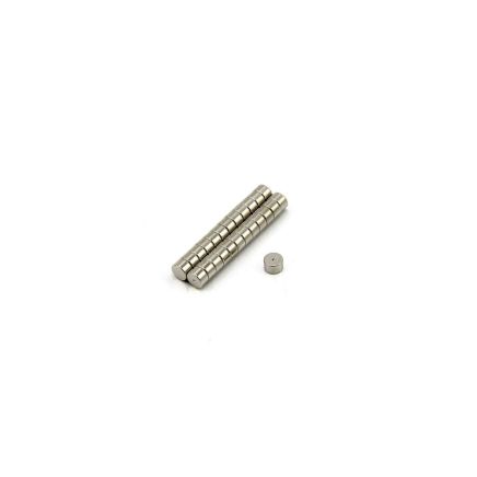 5mm dia x 3mm thick N45 Neodymium Magnet (Identifiable North Face) - 0.8kg pull