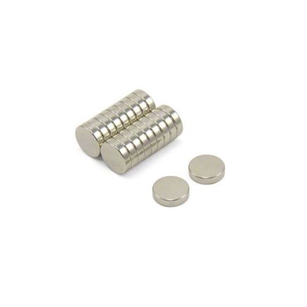 10mm dia x 2.5mm thick N42 Neodymium Magnets - 1.4kg Pull