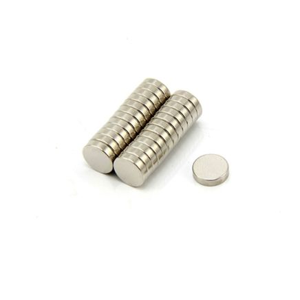 8mm dia x 2mm thick N42 Neodymium Magnet - 1kg Pull