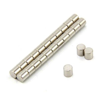 6mm dia x 6mm thick N42 Neodymium Magnet - 1.3kg Pull