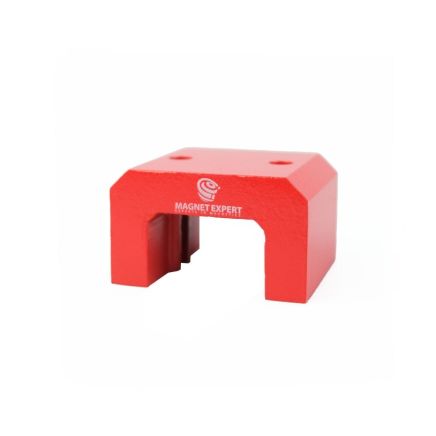 Red Alnico Horseshoe Magnet - 37kg Pull (70 x 41 x 57mm)