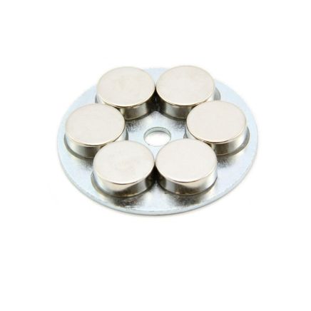 50mm dia x 7mm thick x 6mm hole Medium Pole Limpet Magnet - 55kg Pull