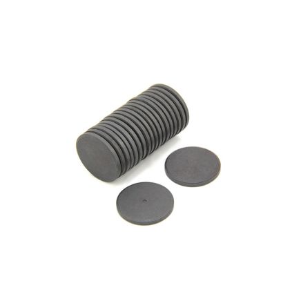 30mm dia x 3mm thick Y10 Ferrite Magnet - 0.2kg Pull