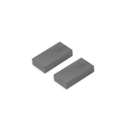 50 x 25 x 10mm thick Y30BH Ferrite Magnet - 3kg Pull