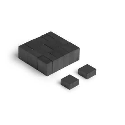 10 x 10 x 5mm thick Isotropic Y30 Ferrite Magnet - 0.08kg Pull