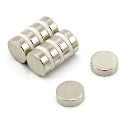 15mm dia x 5mm thick Ultra High Performance N52 Neodymium Magnet - 6kg Pull