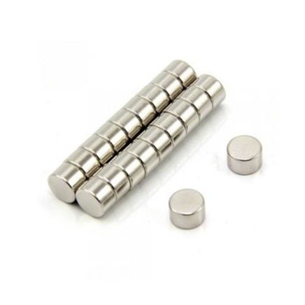 8mm dia x 4mm thick N35 Neodymium Magnet - 1.47kg Pull