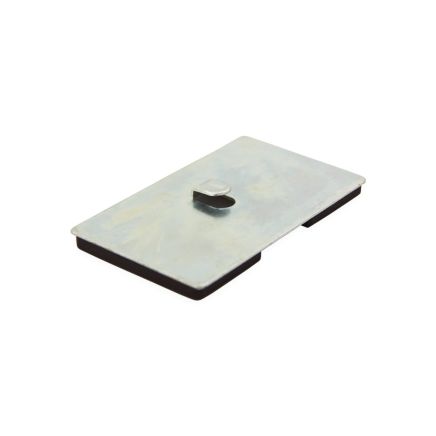 100 x 60 x 7mm thick Neodymium Magnetic Pad with Hook - 17.5kg Pull