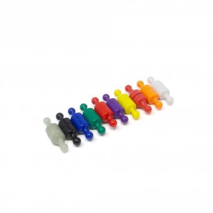 Coloured Skittle Magnets - Office & Fridge (12mm dia x 21mm tall)