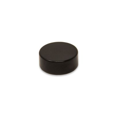 25mm dia x 10mm thick Black Epoxy Coated N42 Neodymium Magnet - 16.5kg Pull