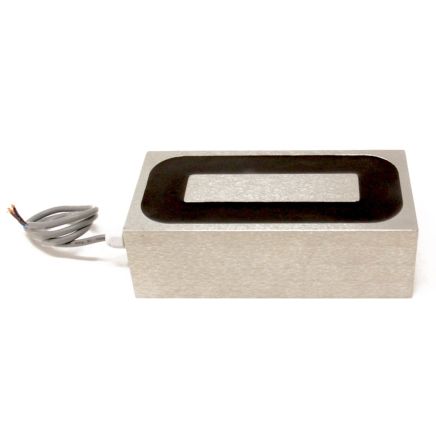 203.2 x 101.6 x 63.5mm thick Electromagnet with 10mm Mounting Hole - 907kg Pull (110V DC / 42W)