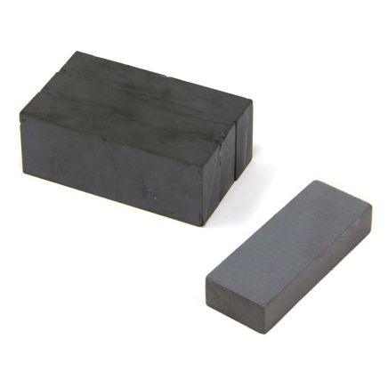 50 x 19 x 10mm thick Y30BH Ferrite Magnet - 2.6kg Pull