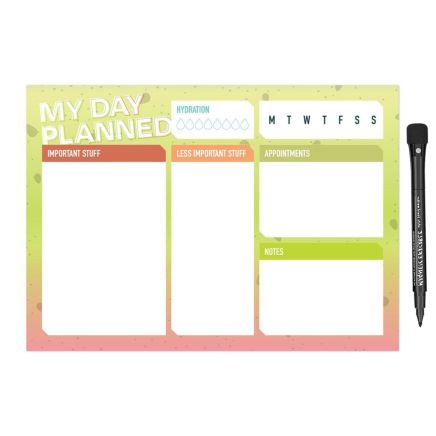 MagFlex® A4 My Day Planned To Do List Fridge Magnet - Flexible Magnetic Sheet