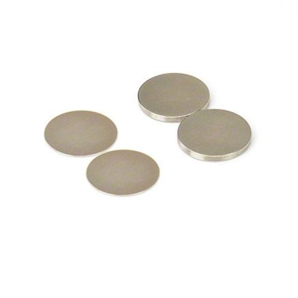 20mm dia x 0.5mm thick N42 Neodymium Magnets - 0.48kg Pull