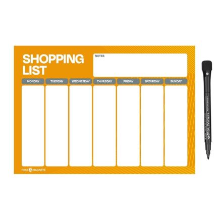 MagFlex® A4 Bright Shopping List Fridge Magnet - Flexible Magnetic Sheet