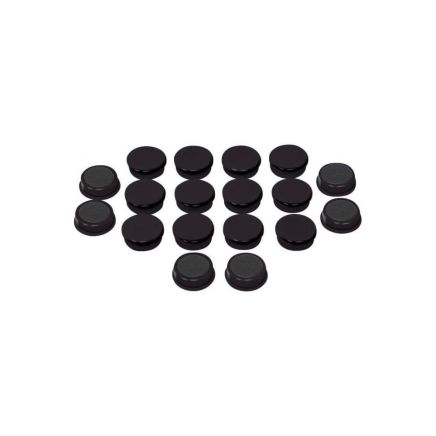 (Seconds) 19.6mm dia x 7mm Ferrite Planning Board Magnets - Black