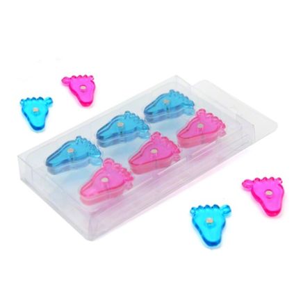 Baby Feet Shaped Magnets - Home & Office (22mm dia x 4mm high) (x12)