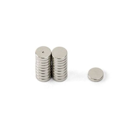 6mm dia x 1.5mm thick N42 Neodymium Magnet c/w Dimple on North - 0.54kg Pull