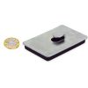 60 x 40 x 7mm thick Neodymium Magnetic Pad with Hook - 10kg Pull