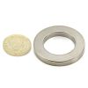 40mm O.D x 25mm I.D x 5mm thick Neodymium Magnet - 20kg Pull