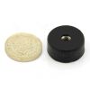 22mm dia x 10mm thick x M5 thread hole Rubber Coated Pot Magnet - 2.6kg Pull