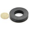 50mm O.D x 25mm I.D x 10mm thick Y30BH Ferrite Ring Magnet - 4kg Pull