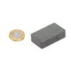 40 x 25 x 10mm thick Y30BH Ferrite Magnet - 3kg Pull