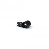 22mm dia x 6mm high Rubber Coated Cable Holding Magnet With 7.9mm Cable Clip - 4.3kg Pull