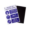 Prevent The Spread of Germs Magnetic Sign - White