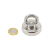 48mm dia Neodymium Clamping Magnet with M8 Eyebolt - 90kg Pull