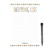 MagFlex® A4 Stripes Shopping List Fridge Magnet - Flexible Magnetic Sheet