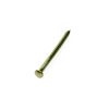 SCREWD 25mm Brass-Plated Semi-Round Head Nails (3 Packs of 80)