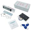 Standalone Access Control Door Entry Kit With 320kg Magnetic Door Lock, Power Supply, Door Button And ID Keychains