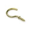 SCREWD 31mm Brass Plated Cup Hook Kit (5 Packs of 6)