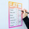 MagFlex® A4 Bold Weekly Meal Planner Fridge Magnet - Flexible Magnetic Sheet