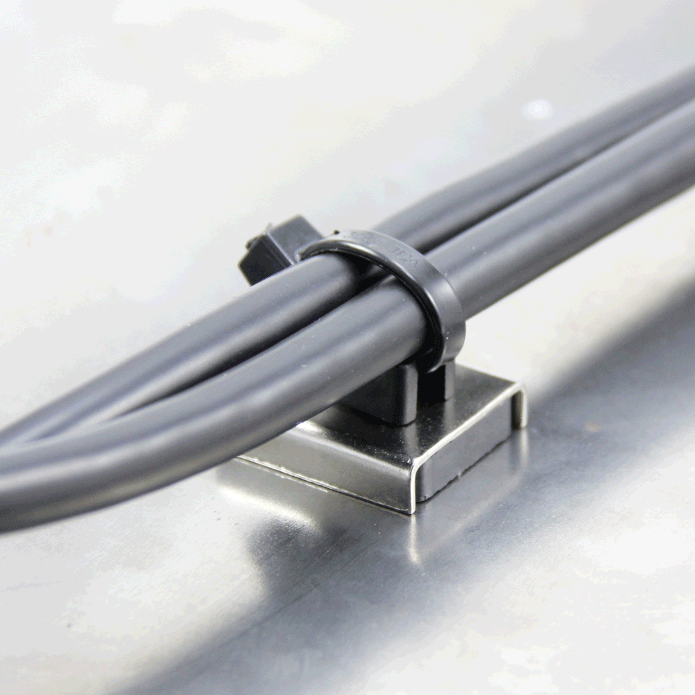 Magnetic Cable Tie Mount (Stainless Steel) 26 x 23 x 6.3mm thick 6.1kg Pull