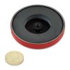 66mm dia x 11mm thick Ferrite Limpet Pot Magnet c/w M6 threaded hole - 25kg Pull