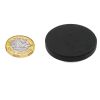 43mm dia x 6mm high Rubber Coated POS Magnet c/w M4 Boss Thread (Flush x 3mm deep) - 8kg Pull