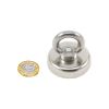 48mm dia Neodymium Clamping Magnet with M8 Eyebolt and 10 Metre Rope - 90kg Pull