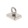 75 x 55 x 20mm N42 Neodymium Pot Magnet with M10 Eyebolt and 10 metre Rope - 110kg Pull