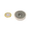 40mm dia x 8mm thick x 5mm c/sink Ferrite Y30BH Pot Magnet - 11kg Pull