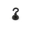 16mm White or Black Painted Neodymium Hook Magnet with M4 Hook - 9.7kg Pull