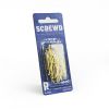 SCREWD 31mm Brass Plated Cup Hook Kit (5 Packs of 6)