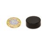 25mm dia x 10mm thick Black Epoxy Coated N42 Neodymium Magnet - 16.5kg Pull