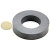 74mm O.D x 40mm I.D x 15mm thick Y30BH Ferrite Ring Magnet - 7kg Pull