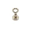 16mm dia Neodymium Clamping Magnet with M4 Hook or Eyebolt - 9.7kg Pull