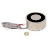 88.9mm dia x 38.1mm thick Electromagnet with 6mm Mounting Hole - 300kg Pull (12V DC / 8W)