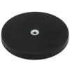 88mm dia x 8mm high Rubber Coated POS Magnet c/w M6 Boss Thread (Flush x 6mm deep) - 42kg Pull